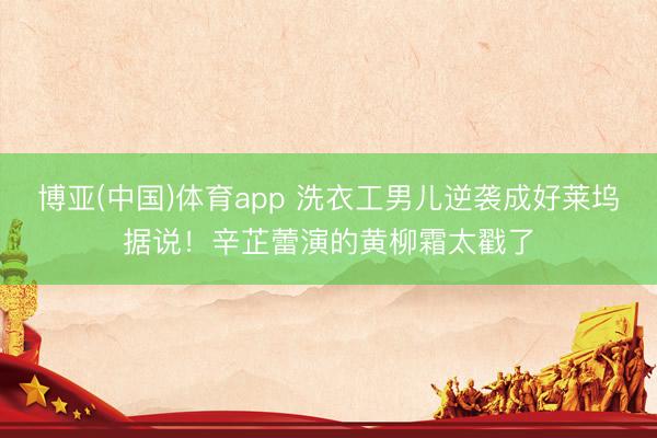 博亚(中国)体育app 洗衣工男儿逆袭成好莱坞据说!辛芷蕾演的黄柳霜太戳了